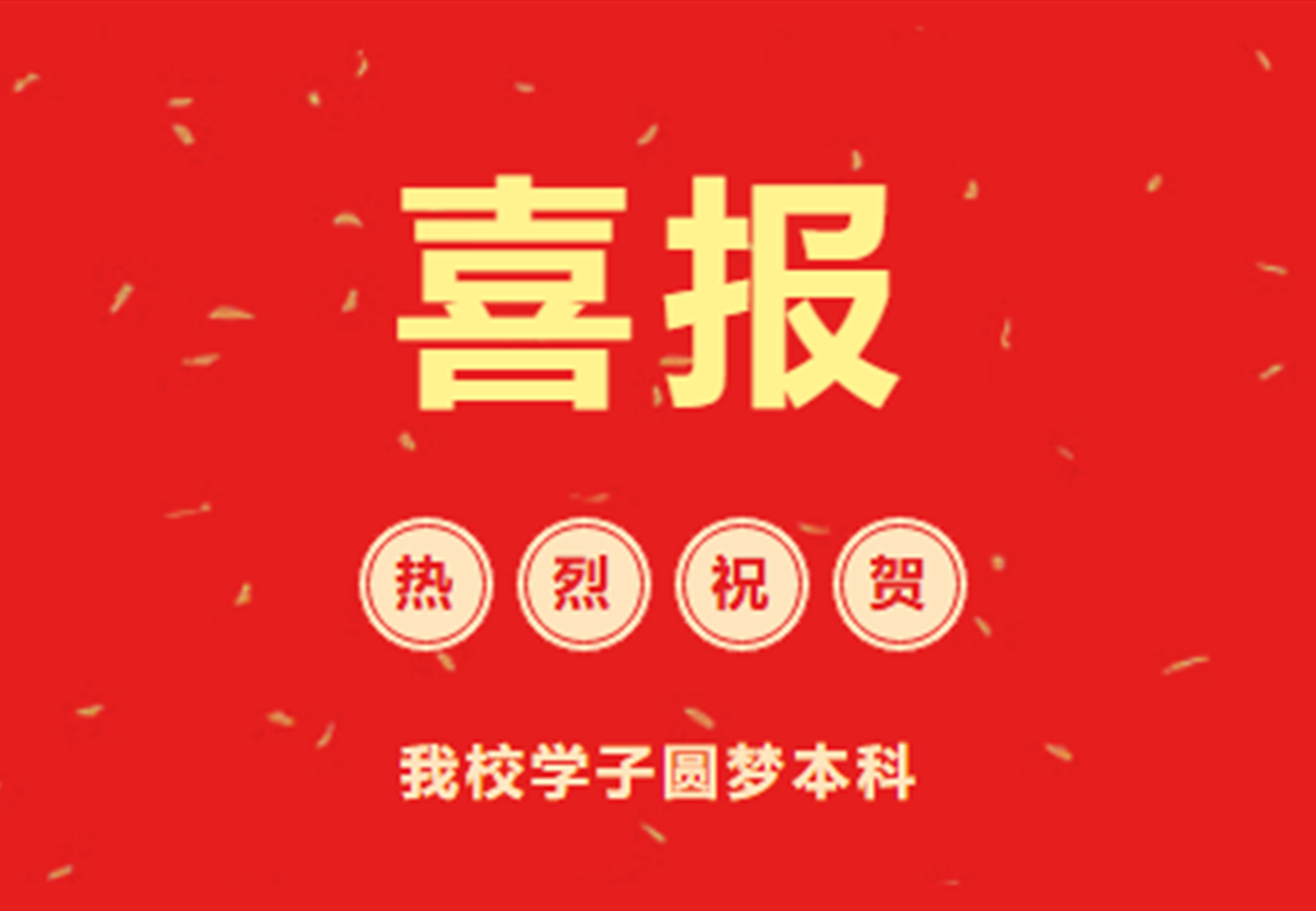 职教高考喜报｜热烈祝贺我校学子圆梦本科